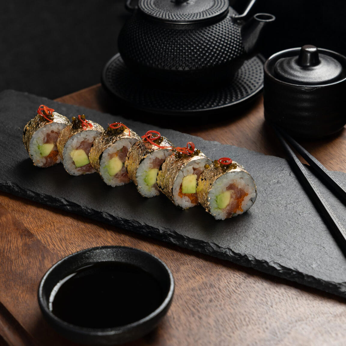 Golden Tuna Sushi Roll