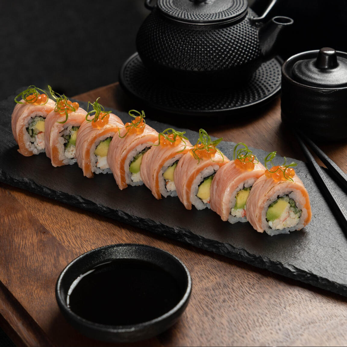 Salmon Crab Sushi Roll