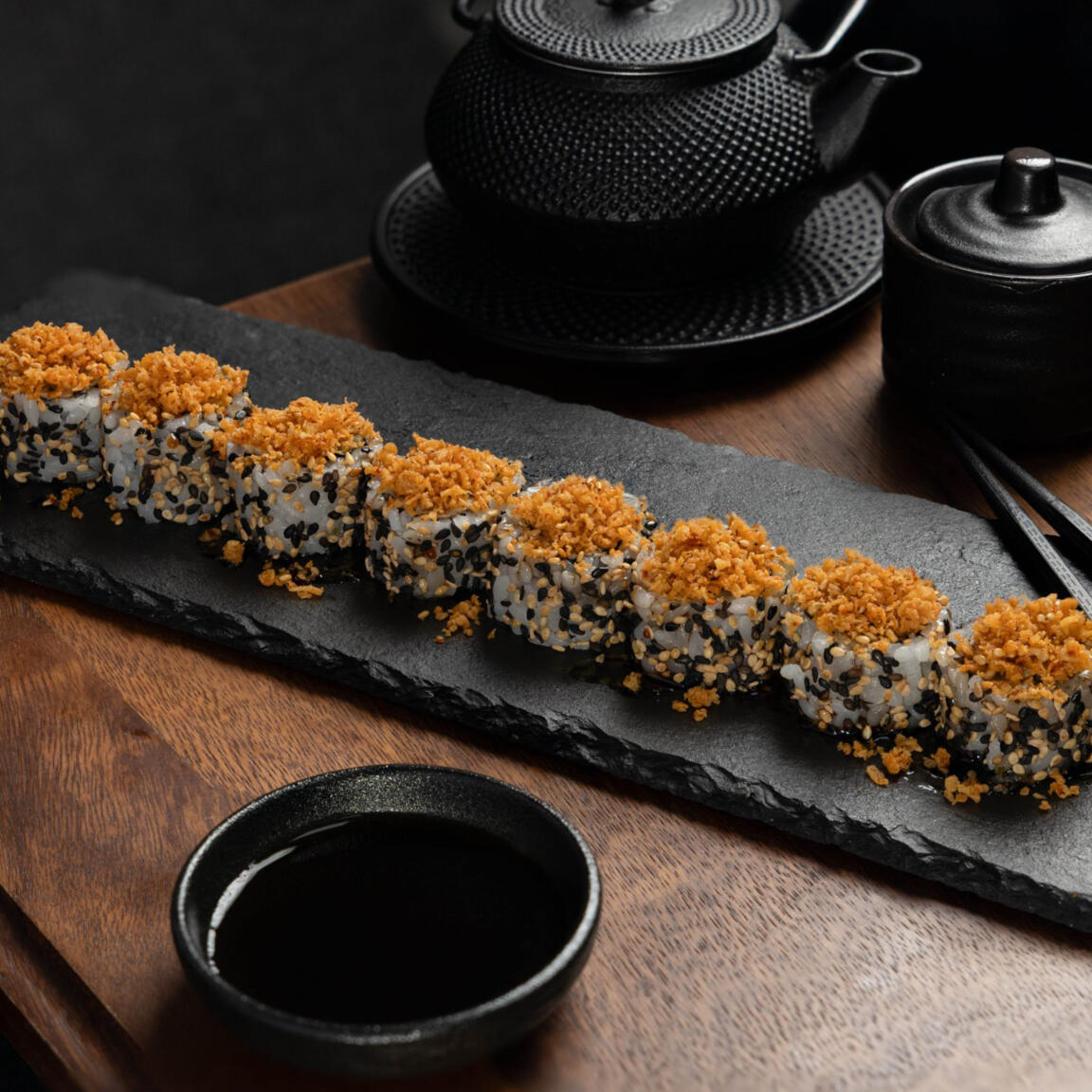 Cooked Spicy Tuna Sushi Roll