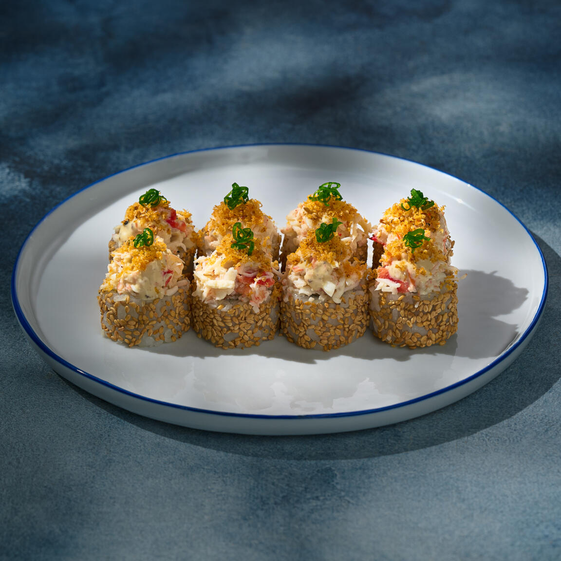 Crab Avocado Truffle Sushi Roll