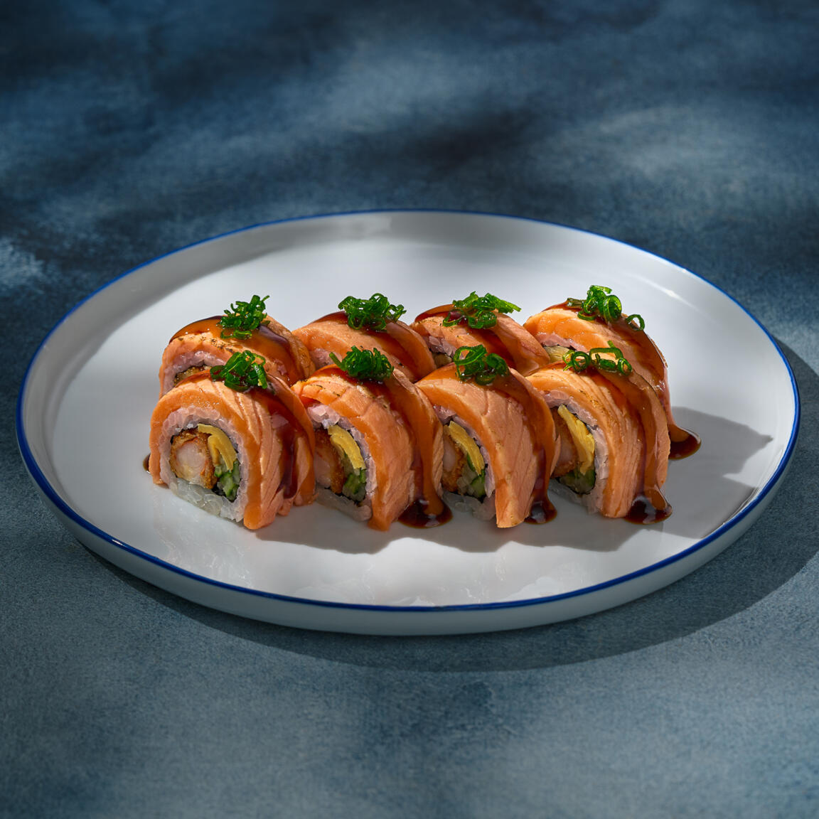 Salmon Shrimp Sushi Roll