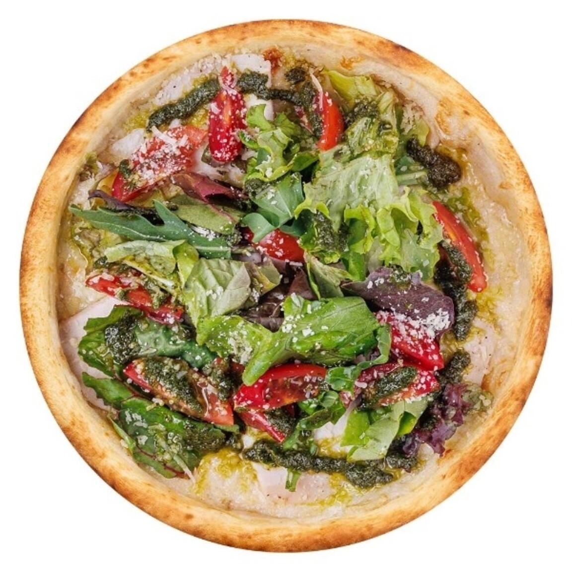 Пицца Песто с цыпленком