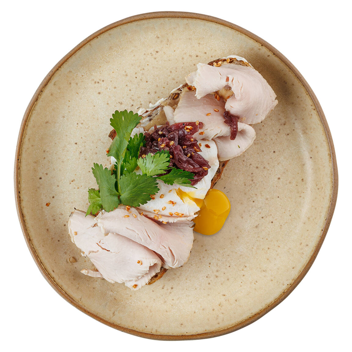 Красивая фотография Брускетта с индейкой Мияги Ялта