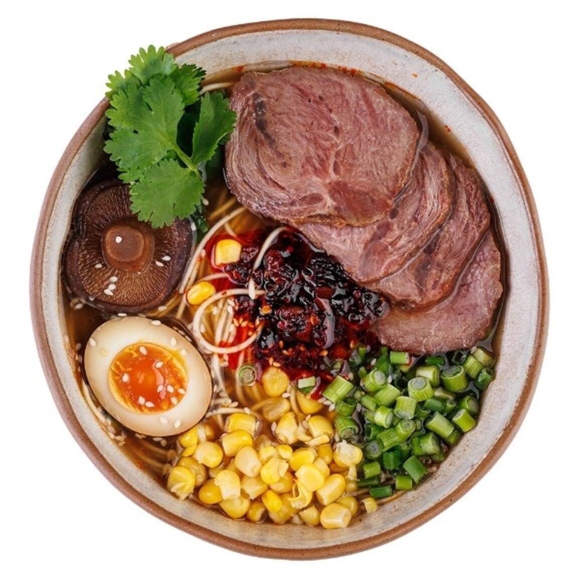 Красивая фотография Суп Рамен с говядиной Мияги Симферополь