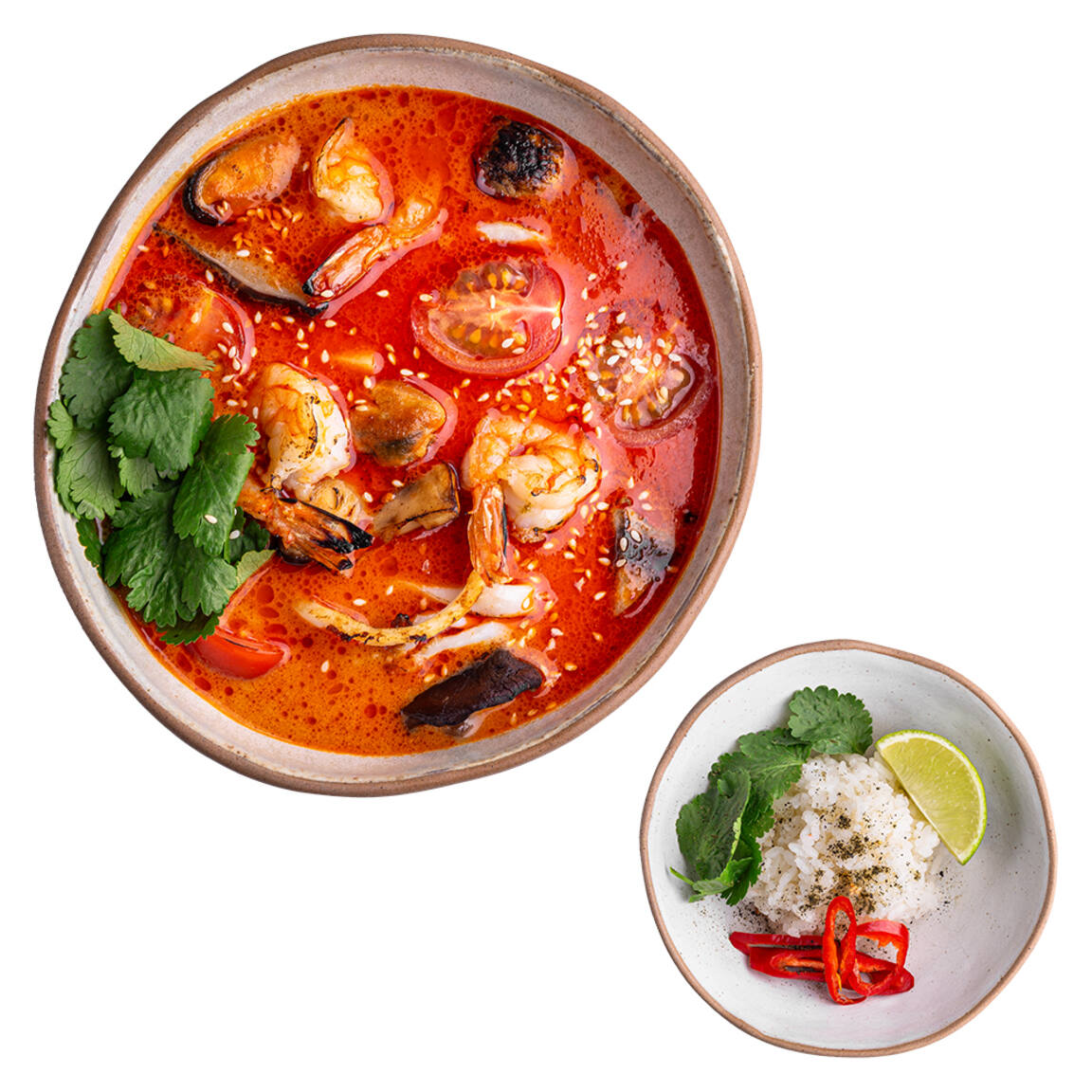 Красивая картинка Том Ям с морепродуктами Мияги Севастополь