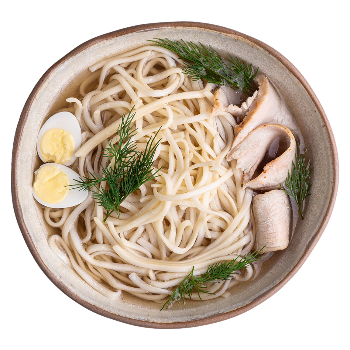 Красивая картинка Суп с лапшой и индейкой Мияги Севастополь