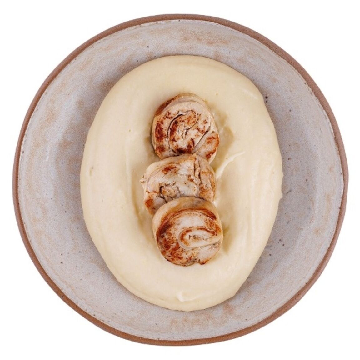 Куриный рулет с пюре детский