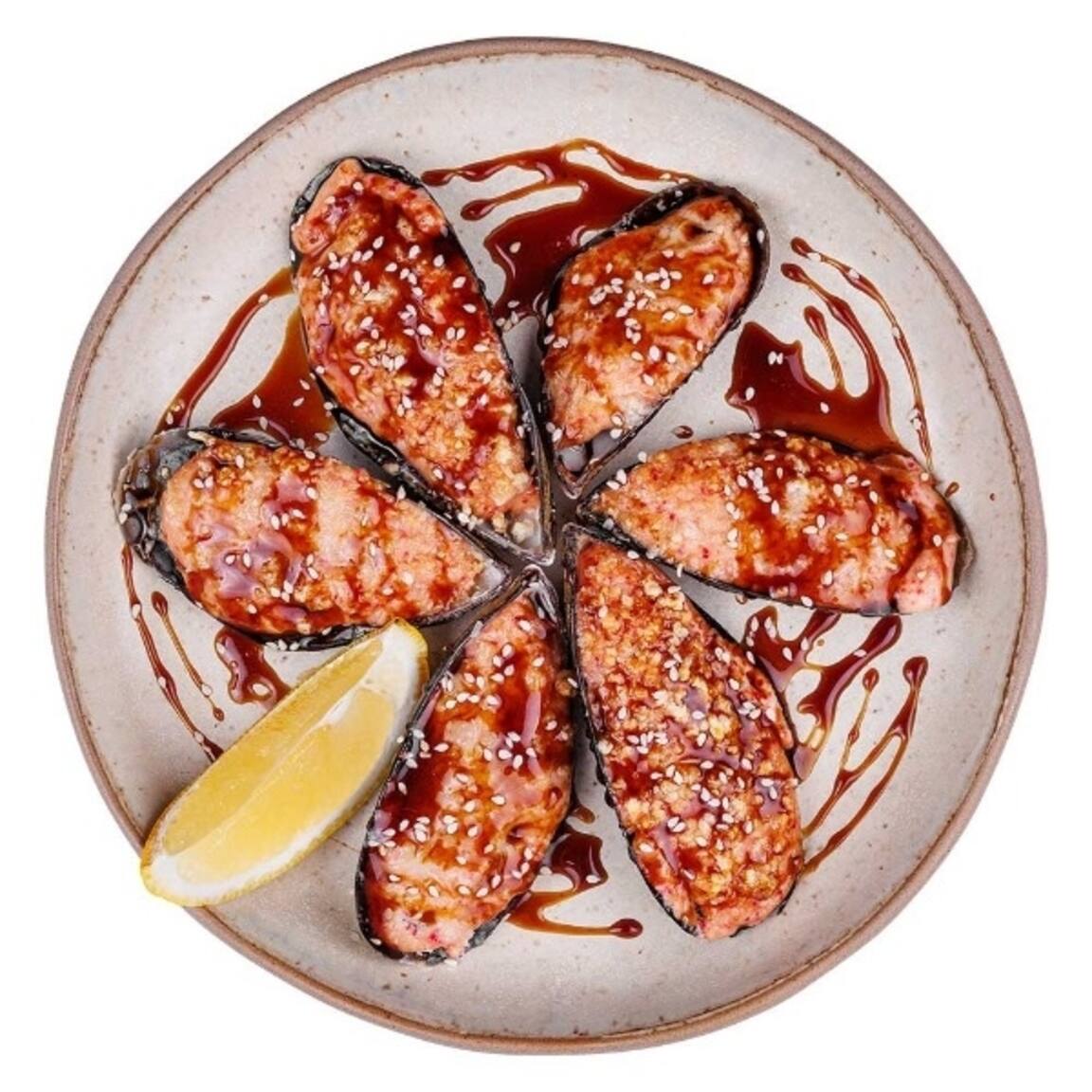 Красивая картинка Мидии гриль Мияги Севастополь