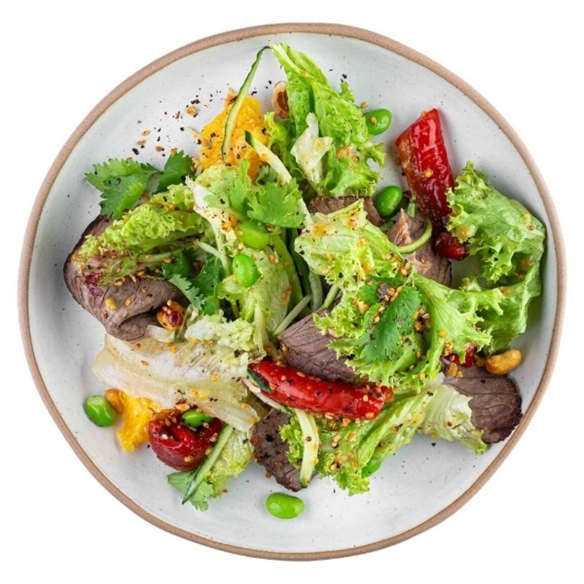 Красивая фотография Салат с говядиной Мияги Симферополь