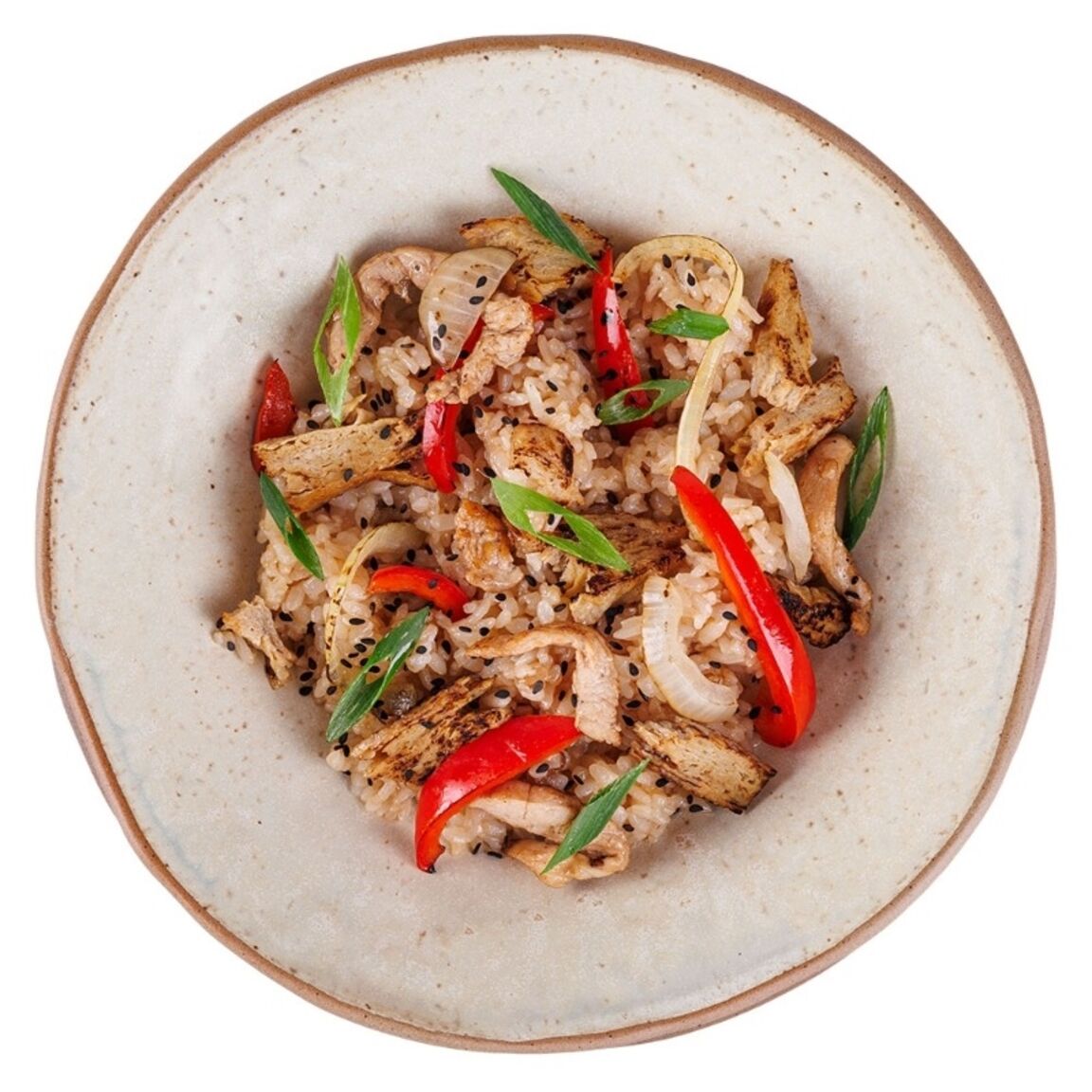 Тяхан с курицей